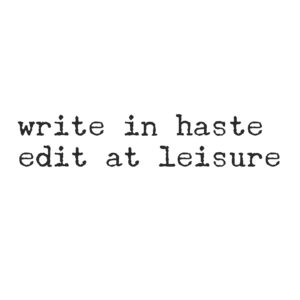 write edit